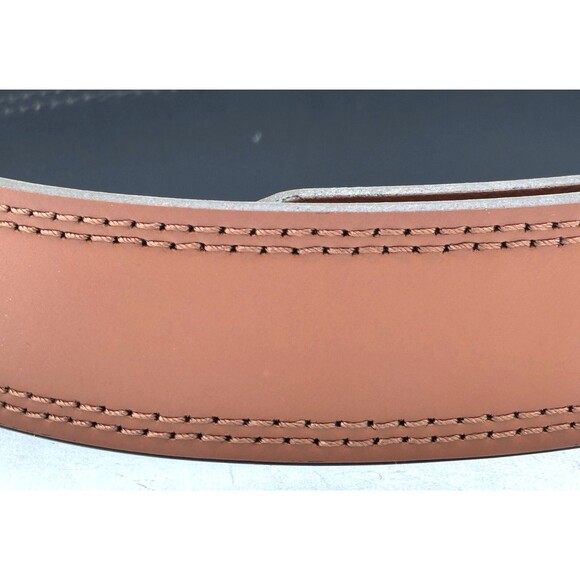Daniel Cremieux Reversible Leather Belt Tan/Black Double Stitched Size 32/80 EUC - Picture 5 of 14